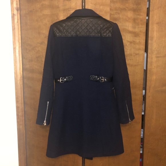 Guess navy coat, size small - Picture 2 of 6